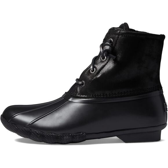 Sperry Women's Saltwater Shimmer Leather Boots, Size 5.5 Stylish and Waterproof - Picture 1 of 8